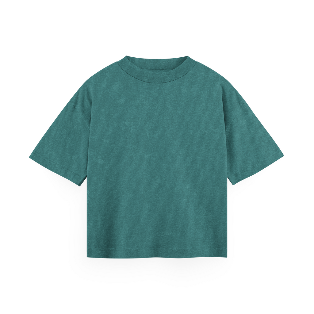 The Sorted Gradient Acid Wash Green Oversized Tee